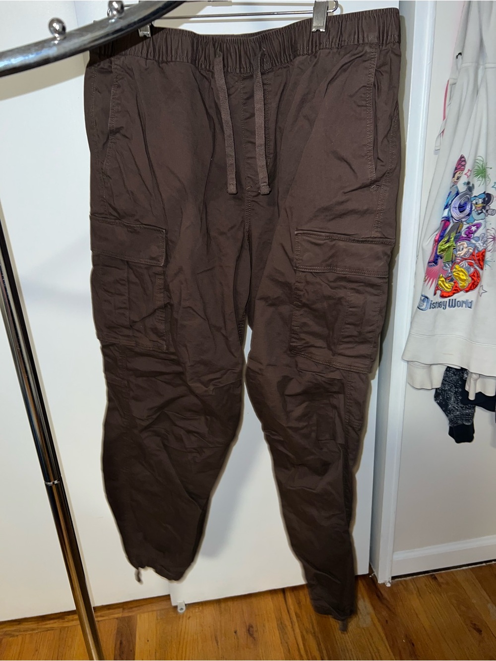 H&M Dark Brown Cargo Jogger Pants